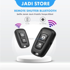 Remote Bluetooth Kamera HP Shutter Wireless Tombol Selfie Jarak Jauh Untuk Android iPhone Dan Tongsis Pengontrol Kamera Nirkabel Konten Kreator Vlog Praktis Portable Desain Minimalis Awet Original Kualitas Tinggi Jadi Store - Gambar 6