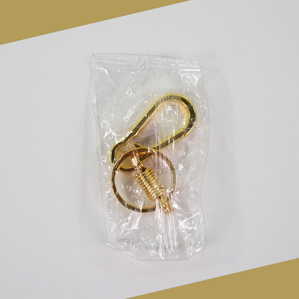 Taffware Carabiner Gantungan Kunci Gold Per Spring Keychain Stainless Steel SN14 Pengait Karabiner EDC Kait Tas Sabuk Botol Outdoor Anti Karat Pegas Kuat Ringan untuk Camping Hiking Perlengkapan Harian - Golden - Gambar 7