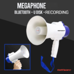 TAFFWARE Toa Pengeras Suara Megaphone Bluetooth 15W U Disk Recording 518 Speaker Portable Record Rekam Suara Sirine Kencang Jernih Untuk Jualan Promo Demo Lapangan Outdoor Praktis Ringan Jadi Store
