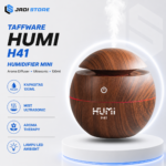 Taffware HUMI H41 Humidifier Mini Ultrasonic 130ml Aroma Diffuser Aromatherapy Pelembab Udara Penyemprot Mist Maker Minyak Esensial Desain Kayu Lampu LED Portable untuk Kamar Tidur Rumah KantorTaffware HUMI Air Humidifier Mini Ultrasonic Aroma Diffuser 130ml - H41 Aromatherapy Air Humidifier Desain Kayu Alat Pelembab Udara Penyemprot Udara Diffuser Minyak Esensial Aromatherapy Mist Maker Lampu Tidur LED Portable
