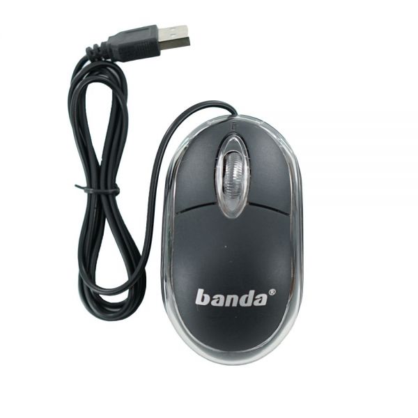 BANDA B100 Mouse USB Optical Original Mouse Komputer Laptop Wired Plug and Play Desain Ergonomis Responsif untuk PC Office Sekolah Warnet Kerja Harian Kabel Tahan Lama Navigasi Presisi - Gambar 4
