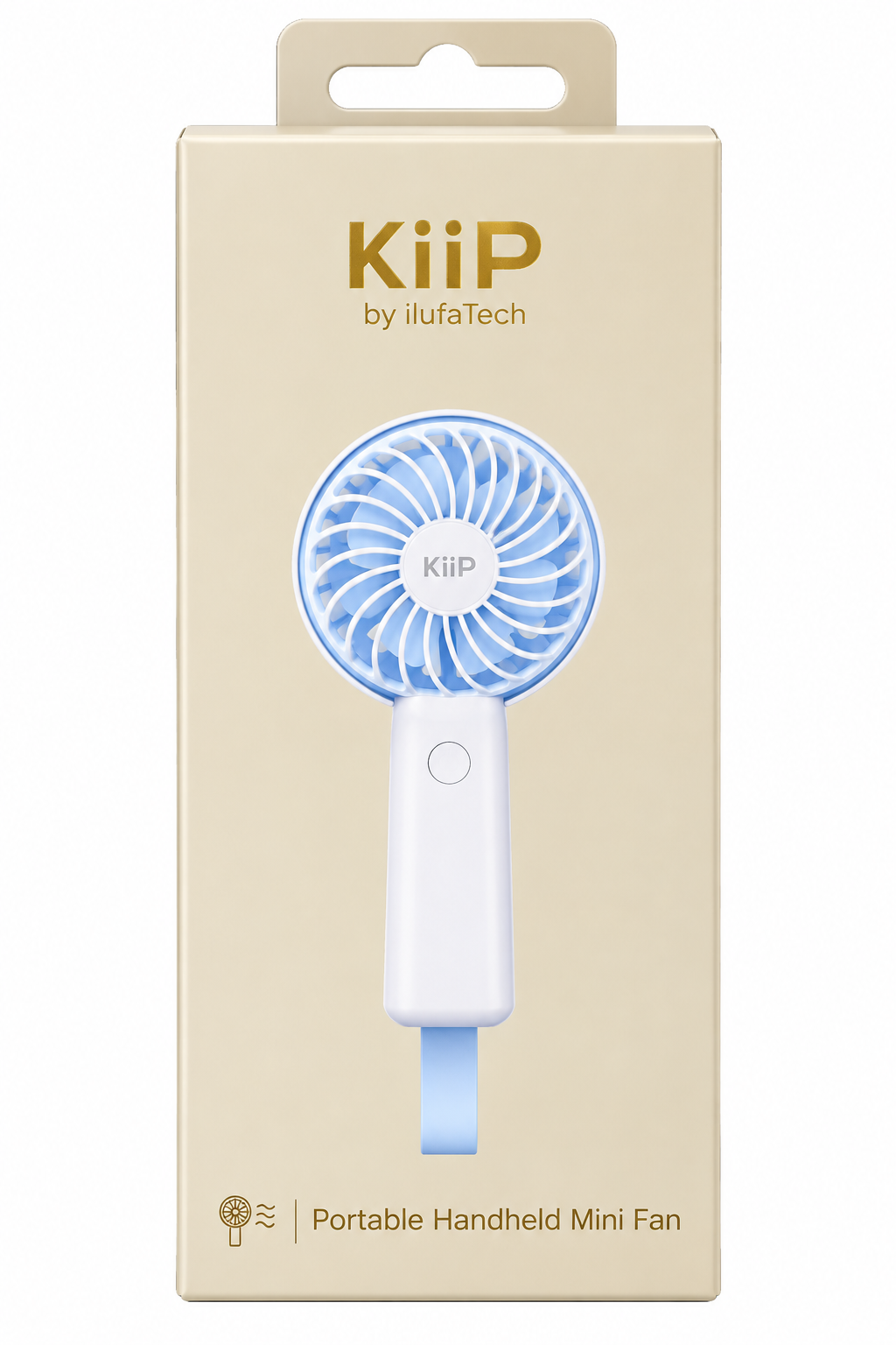 KiiP FAN08 Pocket Fan Handheld Kipas Angin Mini Portable 3 Speed Rechargeable USB Type C dengan Strap Kipas Tangan Super Mini Baterai 500mAh Angin Kencang Ringan Stylish untuk Traveling Sekolah dan Harian - Gambar 7