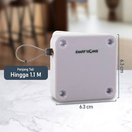 TaffHOME MO-206 Tutup Pintu Otomatis Automatic Door Closer 800g Penutup Pintu Auto Closer Tali Kawat Baja Perekat Tanpa Bor untuk Pintu Rumah Kantor Kamar Ruangan AC Kayu Plastik Metal - Gambar 3