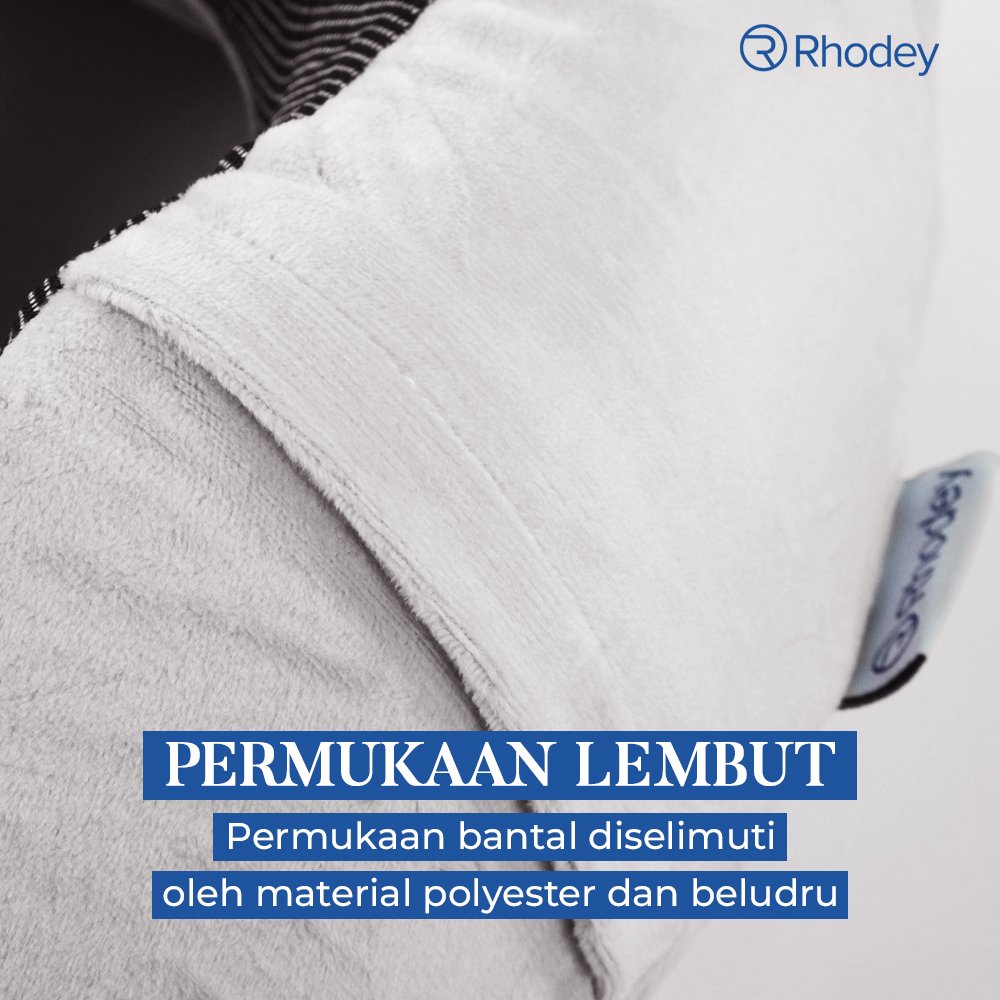 Rhodey Travel-O Bantal Leher Travel Memory Foam U-Shape Neck Pillow SR43 Beludru Lembut Adjustable Penyangga Leher Portable untuk Tidur Traveling Mobil Pesawat Kereta Perjalanan Jauh Istirahat - Gambar 5