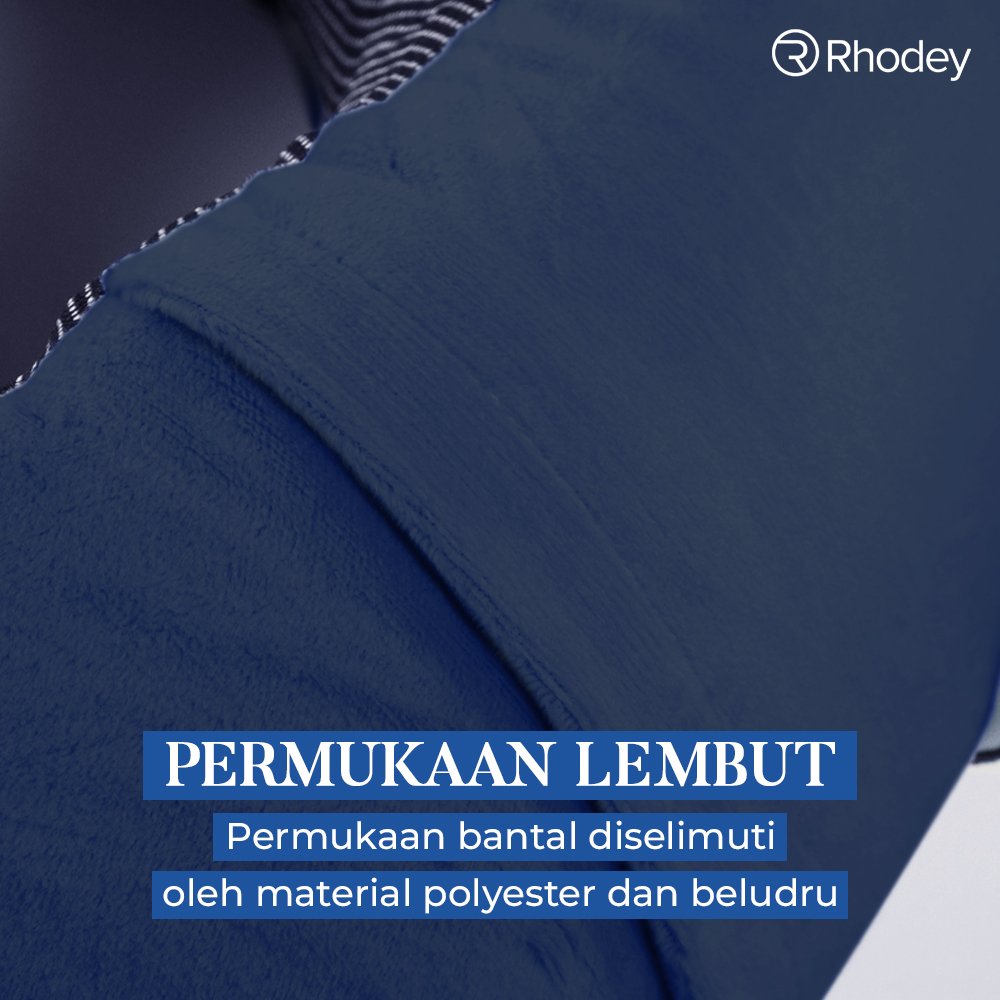 Rhodey Travel-O Bantal Leher Travel Memory Foam U-Shape Neck Pillow SR43 Beludru Lembut Adjustable Penyangga Leher Portable untuk Tidur Traveling Mobil Pesawat Kereta Perjalanan Jauh Istirahat - Gambar 4