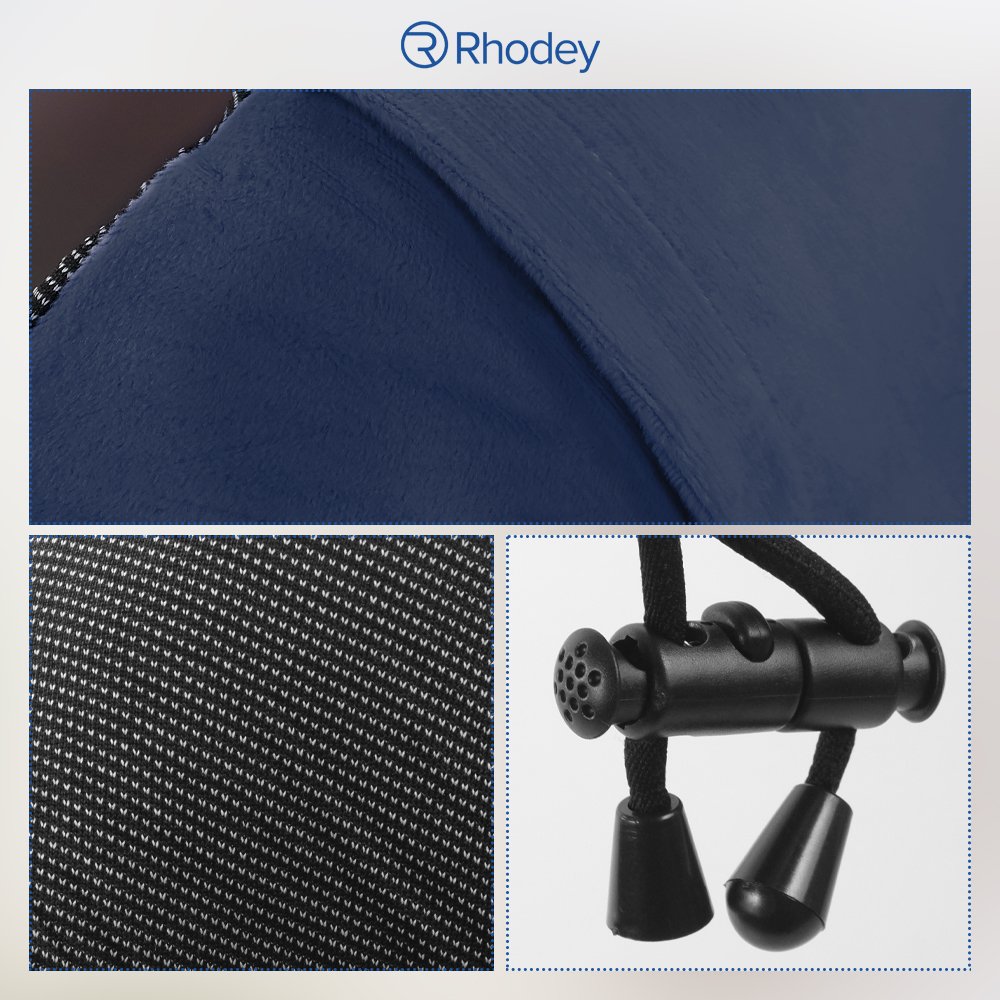 Rhodey Travel-O Bantal Leher Travel Memory Foam U-Shape Neck Pillow SR43 Beludru Lembut Adjustable Penyangga Leher Portable untuk Tidur Traveling Mobil Pesawat Kereta Perjalanan Jauh Istirahat - Gambar 6