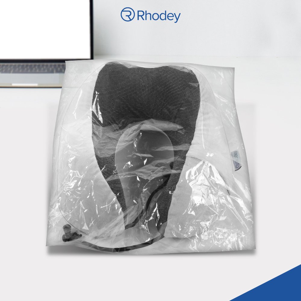 Rhodey Travel-O Bantal Leher Travel Memory Foam U-Shape Neck Pillow SR43 Beludru Lembut Adjustable Penyangga Leher Portable untuk Tidur Traveling Mobil Pesawat Kereta Perjalanan Jauh Istirahat - Gambar 8