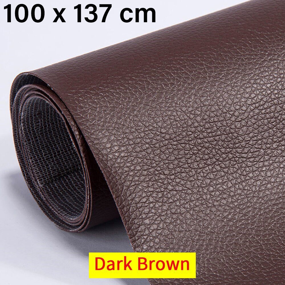 RYLYBONS Kulit Sintetis Tambal Sofa 100x137cm Adhesive Leather Patch Waterproof Self Adhesive Perekat Tambalan Kulit Sofa Robek Jok Mobil Motor DIY Repair Anti Air Tanpa Jahit Lembaran Kulit Sintetis 0.5mm - Gambar 7