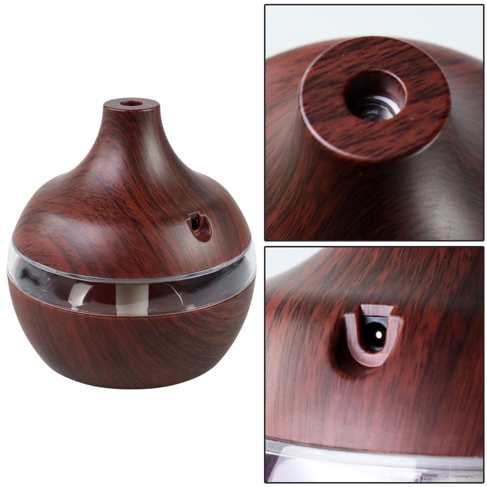 TAFFWARE HUMI Air Humidifier Ultrasonic Aroma Diffuser 300ml KJR-J003 Pelembab Udara Aromatherapy Mist Maker Essential Oil USB Portable Lampu Tidur LED RGB untuk Kamar Rumah Kantor Meja Kerja Ruangan AC - Gambar 9