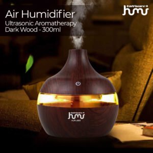TAFFWARE HUMI Air Humidifier Ultrasonic Aroma Diffuser 300ml KJR-J003 Pelembab Udara Aromatherapy Mist Maker Essential Oil USB Portable Lampu Tidur LED RGB untuk Kamar Rumah Kantor Meja Kerja Ruangan AC - Gambar 3