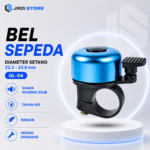 TaffSPORT GL-04 Bel Sepeda Aluminium Universal Fit 85dB Warna Biru Bike Horn Bicycle Bell Klakson Sepeda Manual untuk MTB Road Bike BMX Sepeda Lipat Touring Suara Nyaring Material Kuat Ringan dan Tahan Lama Original