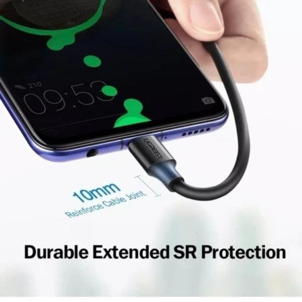 UGREEN Kabel USB A to USB C 2 Meter 3A Fast Charging 18W US287 60118 Kabel Data USB Type C 480Mbps Smart Chip Kabel Charger Android untuk Smartphone Tablet Power Bank Pengisian Daya dan Transfer Data Original - Gambar 6