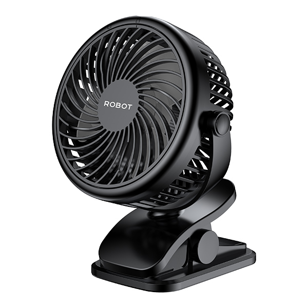 ROBOT Mini Hand Fan RT-BF10C Clip Fan Portable 2000mAh Kipas Angin Meja Mini USB Rechargeable Putar 720° 3 Kecepatan Silent Fan Kipas Jepit Desktop Cooling Fan Bisa Dibersihkan untuk Rumah Kantor Belajar Outdoor Garansi Resmi 1 Tahun - Gambar 2