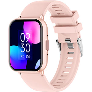 ROBOT RWS2 Smartwatch Original Jam Tangan Pintar 1.83 Inch Water Resistant 1ATM Baterai 280mAh Tahan Hingga 168 Jam Notifikasi Salat Penunjuk Arah Kiblat 99 Asmaul Husna Smart Watch Sport Health Monitor Garansi Resmi 1 Tahun Warna Pink - Gambar 2