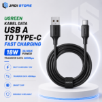UGREEN Kabel USB A to USB C 2 Meter 3A Fast Charging 18W US287 60118 Kabel Data USB Type C 480Mbps Smart Chip Kabel Charger Android untuk Smartphone Tablet Power Bank Pengisian Daya dan Transfer Data Original
