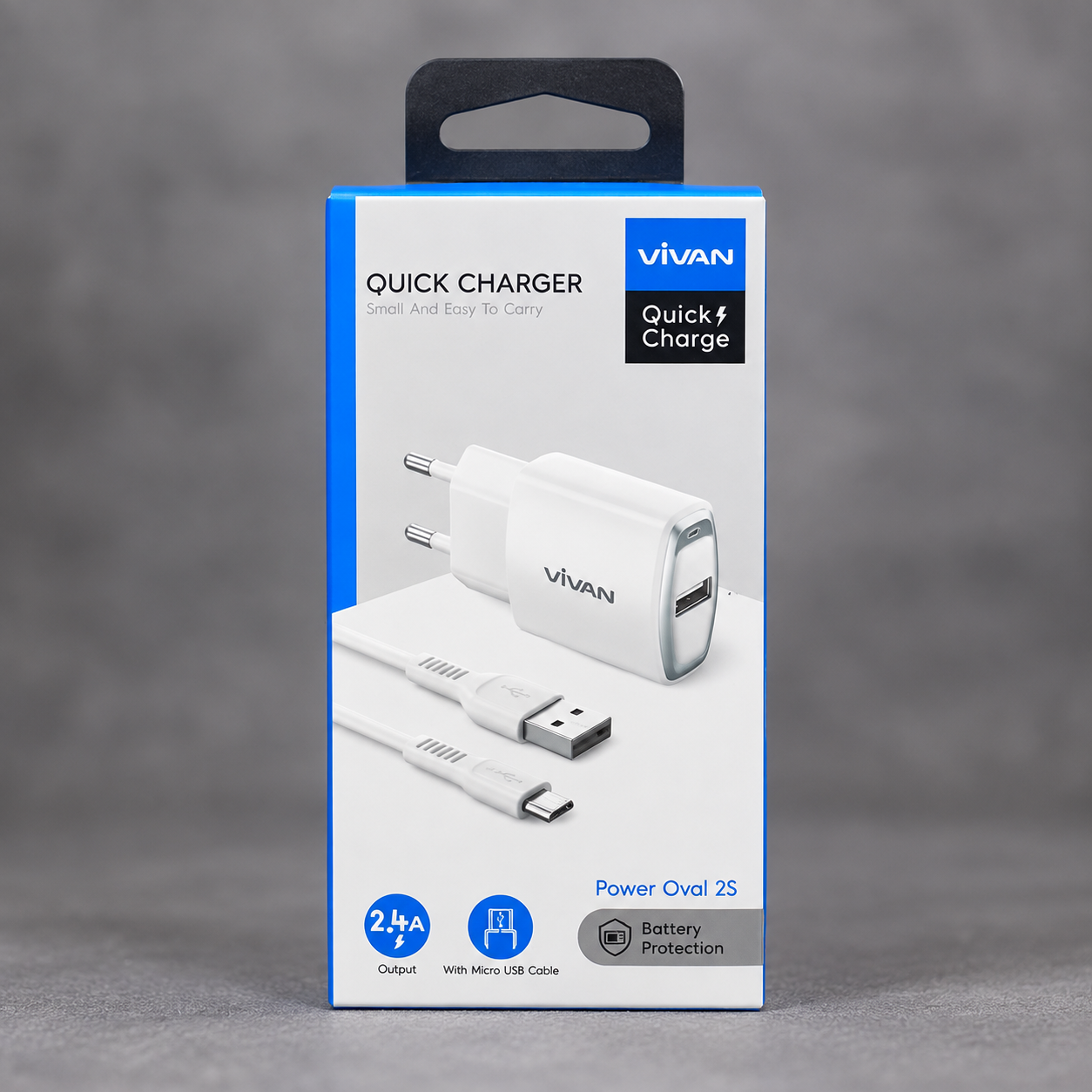 VIVAN Power Oval 2S Charger 2A Original Single USB Output Adaptor Travel Charger 5V 2A dengan Garansi Resmi 1 Tahun untuk Pengisian Daya HP Smartphone Gadget Kompatibel ROHS CE - Gambar 7