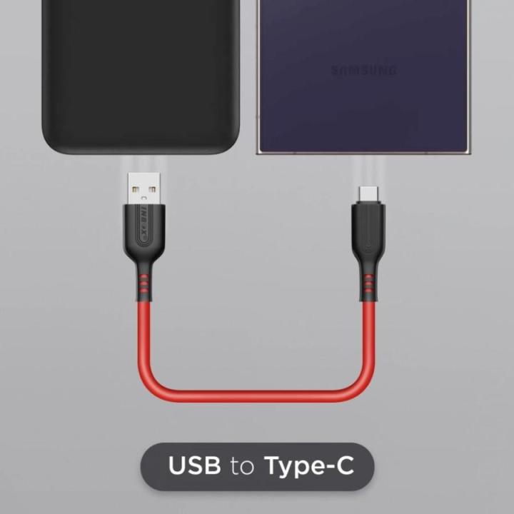 INBOX CP-01 Kabel Data USB A to Type C 20cm Fast Charging 3A Original Short Cable Liquid Silicone TPE Transfer Data 480Mbps untuk Power Bank Charger Smartphone Tablet Perangkat USB Type C - Gambar 3