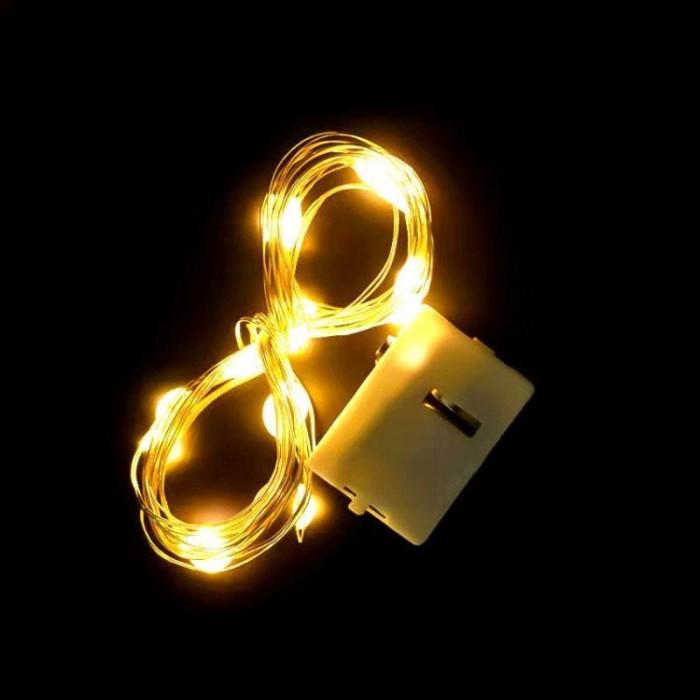 Lampu Tumblr LED Rainbow RGB 1 Meter 10 LED Lampu Hias Kawat Fleksibel Multi Mode dengan Baterai Gratis untuk Dekorasi Kamar Pohon Natal Pesta Pernikahan Cafe Teras Rumah Indoor Outdoor Layangan Hias Estetik - Gambar 8
