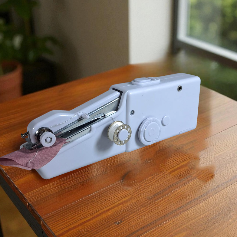 EnName CS-101B Mesin Jahit Mini Handy Stitch Portable Handheld Sewing Machine Jahit Otomatis Baterai 4x AA Tanpa Kabel untuk Perbaikan Pakaian Kain Tipis hingga Sedang Praktis Dibawa Traveling Rumah Kantor dan Jahitan Darurat - Gambar 7