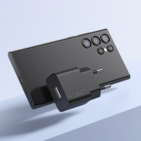 ROBOT RT-K10S Adaptor Charger USB 5V 1.2A Kepala Charger Adapter Portable Single Output USB-A untuk Ponsel dan Tablet Input 100-240V 50-60Hz Multi Proteksi Garansi Resmi 1 Tahun Ringkas dan Mudah Dibawa Warna Hitam - Gambar 5