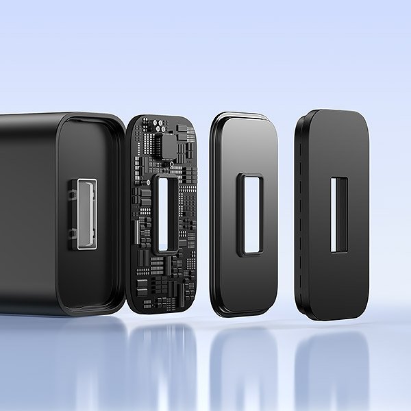 ROBOT RT-K10S Adaptor Charger USB 5V 1.2A Kepala Charger Adapter Portable Single Output USB-A untuk Ponsel dan Tablet Input 100-240V 50-60Hz Multi Proteksi Garansi Resmi 1 Tahun Ringkas dan Mudah Dibawa Warna Hitam - Gambar 3