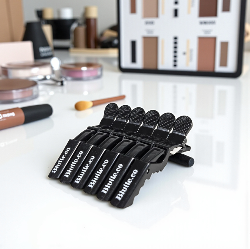 Biutte.co Jepit Rambut Salon Barber Alligator Clip Grip L05 6 PCS Jepitan Rambut Profesional untuk Hairdo dengan Daya Jepit Kuat Desain Bergigi Handle Ergonomis Bahan Plastik Tebal untuk Rambut Tebal dan Tipis - Gambar 6