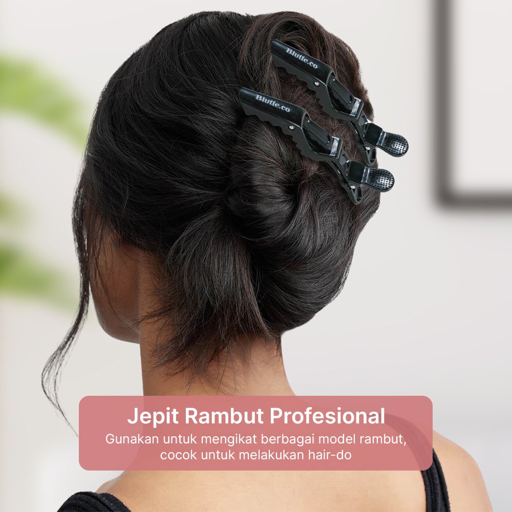 Biutte.co Jepit Rambut Salon Barber Alligator Clip Grip L05 6 PCS Jepitan Rambut Profesional untuk Hairdo dengan Daya Jepit Kuat Desain Bergigi Handle Ergonomis Bahan Plastik Tebal untuk Rambut Tebal dan Tipis - Gambar 5