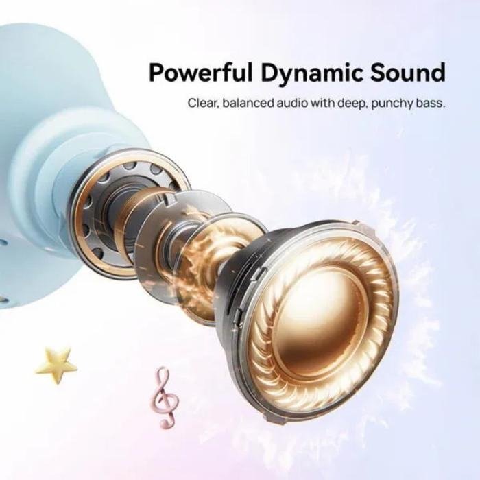 KiiP BD1S Bean Series Mini Earbuds TWS True Wireless Bluetooth 6.0 Low Latency 58ms Earphone In Ear Ultra Ringan 3.3g Punchy Bass IPX4 Tahan Keringat dan Percikan Air Type C 8 Jam untuk Musik Gaming Video dan Aktivitas Sehari-hari Warna Hitam - Gambar 5