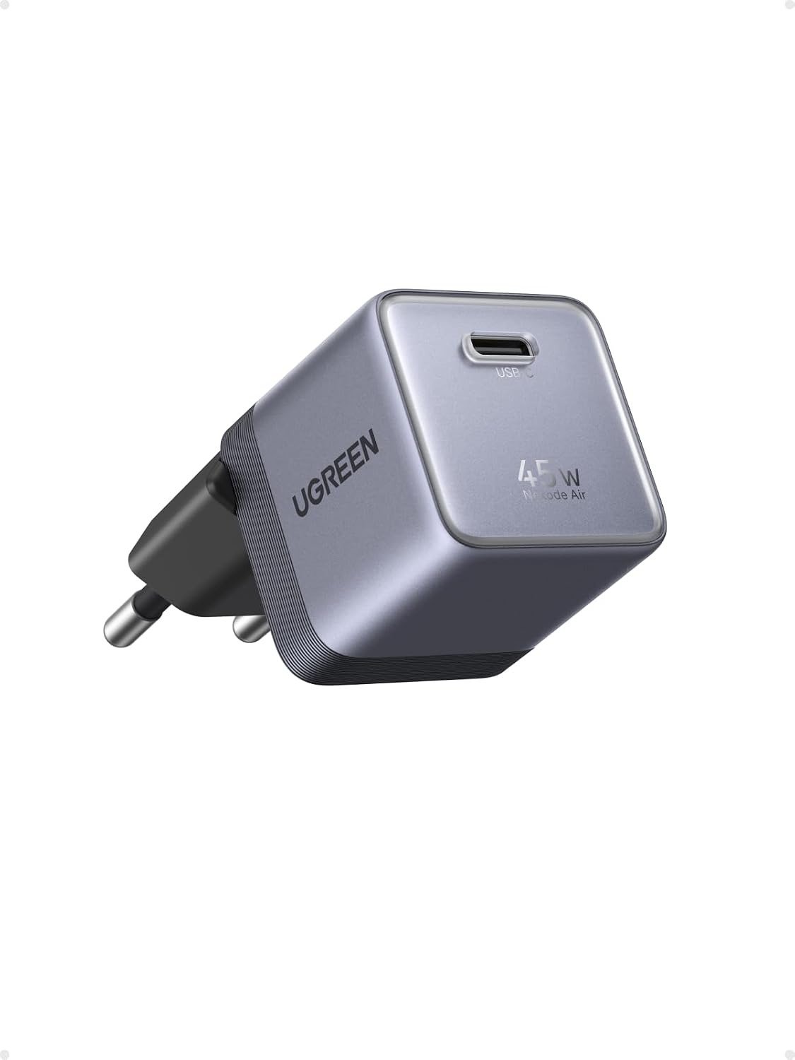 UGREEN 95692B Nexode Air Charger GaN 45W USB C Fast Charging PD PPS QC4+ Single Port Adaptor Adapter Type C Pengisian Cepat untuk Smartphone Tablet Laptop USB-C Gray Charger GaN Ringkas Teknologi Gallium Nitride - Gambar 7