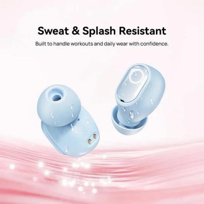 KiiP BD1S Bean Series Mini Earbuds TWS True Wireless Bluetooth 6.0 Low Latency 58ms Earphone In Ear Ultra Ringan 3.3g Punchy Bass IPX4 Tahan Keringat dan Percikan Air Type C 8 Jam untuk Musik Gaming Video dan Aktivitas Sehari-hari Warna Hitam - Gambar 8