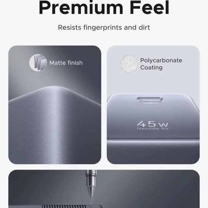 UGREEN 95692B Nexode Air Charger GaN 45W USB C Fast Charging PD PPS QC4+ Single Port Adaptor Adapter Type C Pengisian Cepat untuk Smartphone Tablet Laptop USB-C Gray Charger GaN Ringkas Teknologi Gallium Nitride - Gambar 6