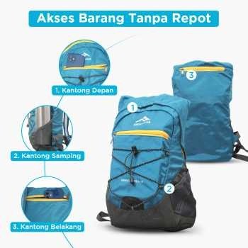 XINGUANHUA Tas Gunung Ransel Lipat Travel Backpack Waterproof 17L - XA94WD Tas Ransel Gunung Kecil Lipat Parasut Backpack Travel Hiking Camping Outdoor Waterproof 17L Tas Backpacker Pria Wanita Anak Tas Lipat Traveling Tas Sepeda Lari Olahraga - Gambar 7