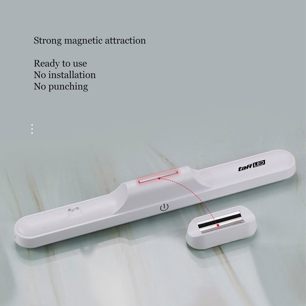 TaffLED SK-CT30C Lampu Tempel Magnetik USB Rechargeable 1200mAh 3W 28 LED Lampu Belajar 3 Warna Cool White Warm White Natural White dengan Holder Magnet Portable untuk Makeup Membaca dan Penerangan Malam - Gambar 3
