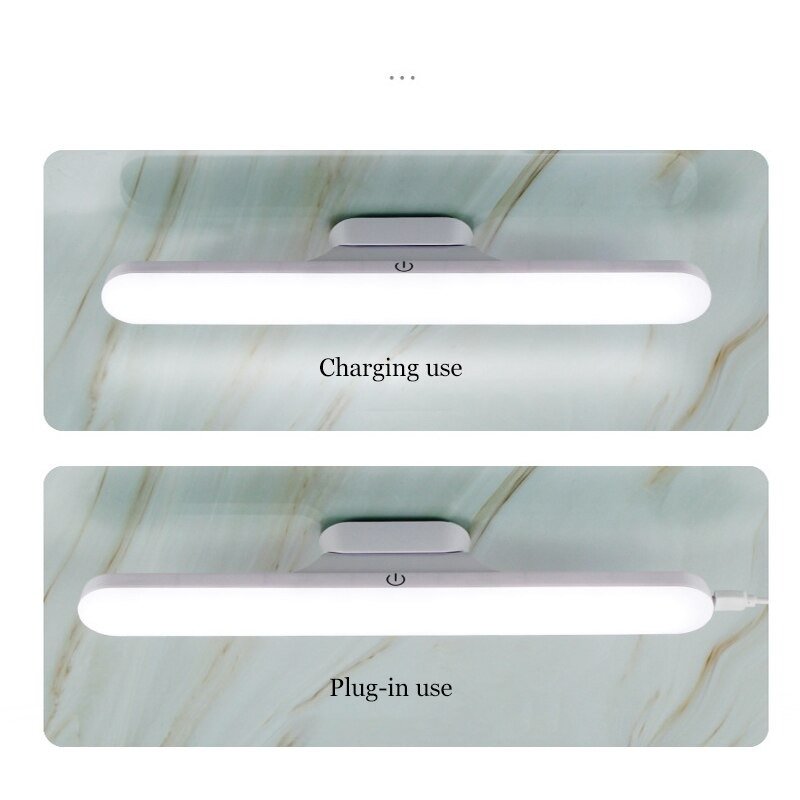 TaffLED SK-CT30C Lampu Tempel Magnetik USB Rechargeable 1200mAh 3W 28 LED Lampu Belajar 3 Warna Cool White Warm White Natural White dengan Holder Magnet Portable untuk Makeup Membaca dan Penerangan Malam - Gambar 4