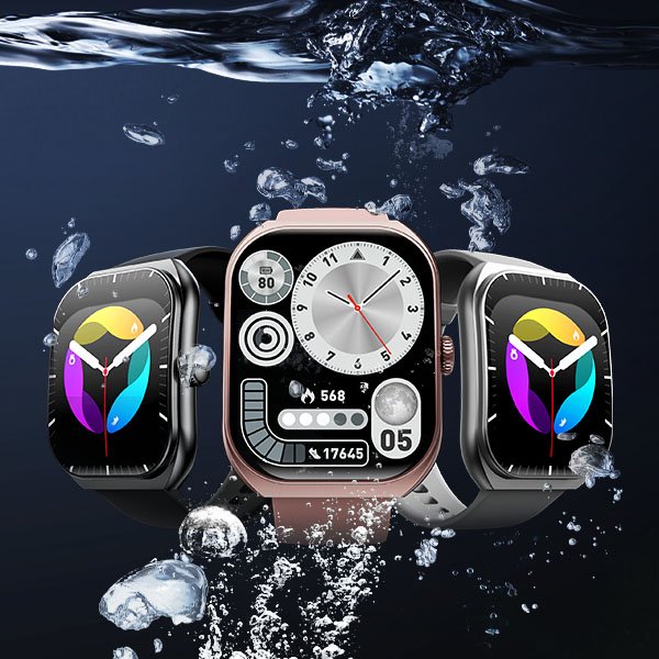 VIVAN VWF19S Smartwatch Bluetooth Layar 2.01 Inci IPS HD 240x296 100+ Sport Mode Tahan Air 1ATM Baterai 350mAh hingga 10 Hari Pemantauan Kesehatan Detak Jantung SpO2 dan Notifikasi untuk Olahraga dan Aktivitas Harian Warna Hitam - Gambar 5