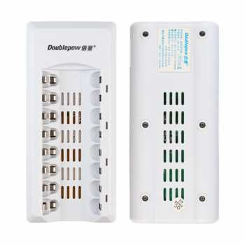 DOUBLEPOW DP-K18 Charger Baterai 8 Slot AA AAA Ni-MH Ni-CD LED Light Battery Charger 1.2V 500mA 300mA Cas Baterai Rechargeable Isi Ulang dengan Kabel Power 82cm untuk Baterai AA AAA Praktis dan Efisien - Gambar 5