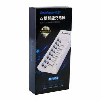 DOUBLEPOW DP-K18 Charger Baterai 8 Slot AA AAA Ni-MH Ni-CD LED Light Battery Charger 1.2V 500mA 300mA Cas Baterai Rechargeable Isi Ulang dengan Kabel Power 82cm untuk Baterai AA AAA Praktis dan Efisien - Gambar 8
