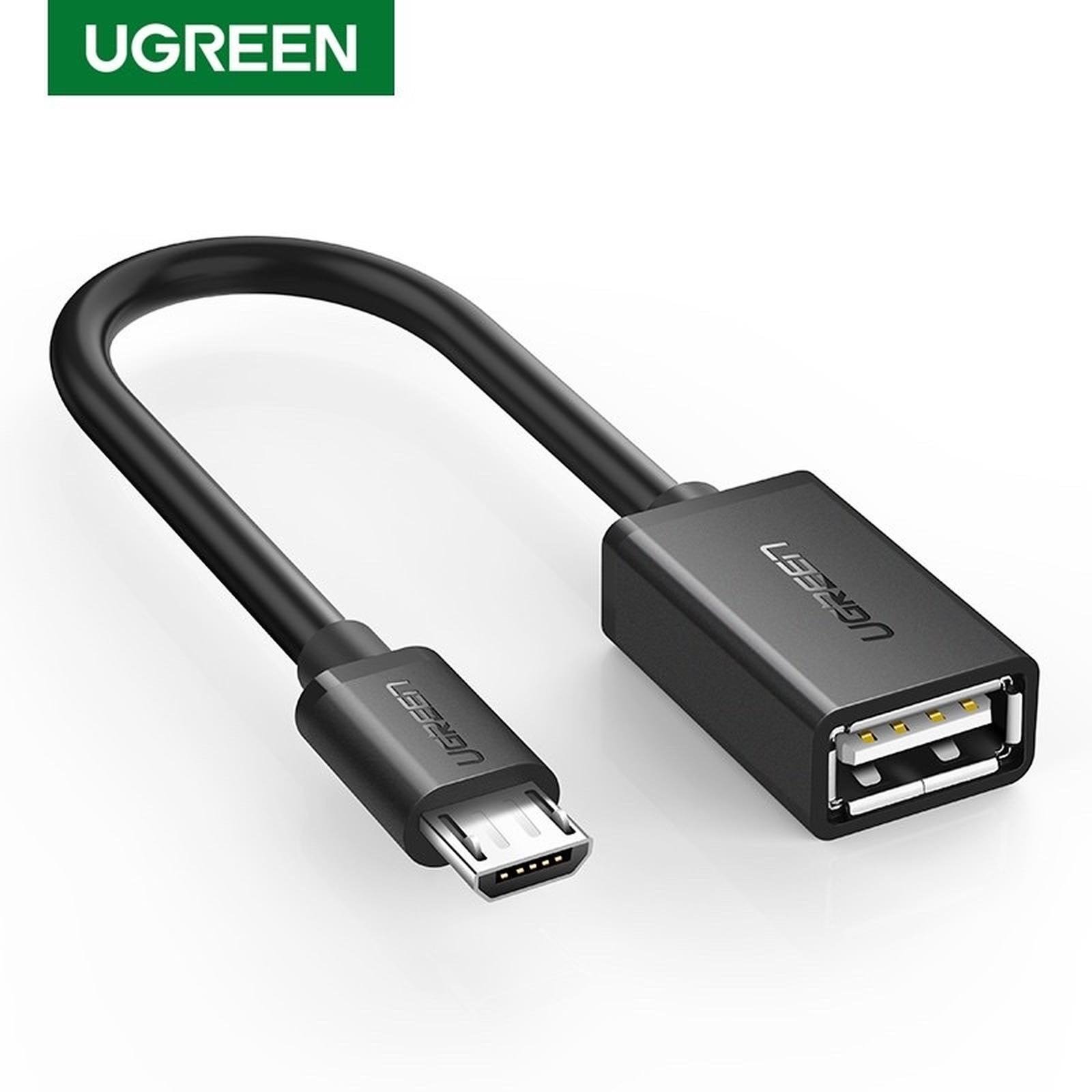 UGREEN 10396 Adapter OTG Micro USB ke USB 2.0 Female Kabel 12cm High Speed 480Mbps Material PVC dengan Konduktor Tembaga Kaleng untuk Koneksi Flashdisk Mouse Keyboard dan Perangkat USB Plug and Play dengan Dukungan Format FAT16 FAT32 - Gambar 6