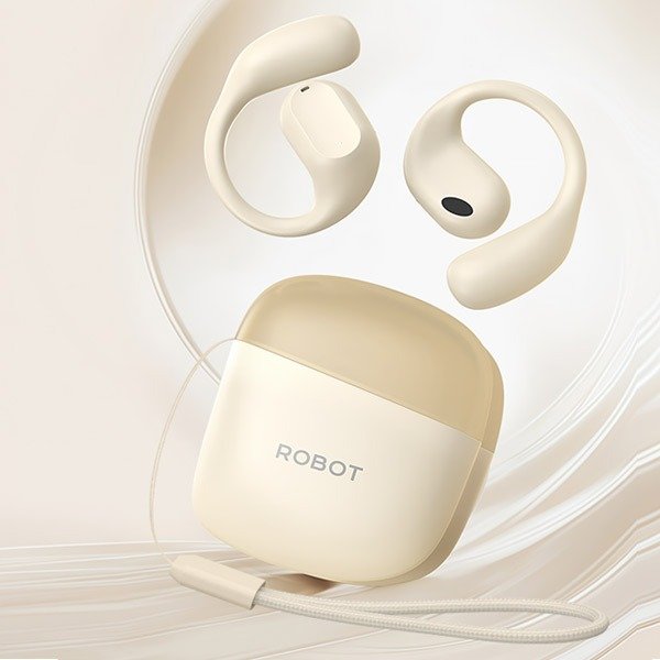 ROBOT Comfo M2 Earphone Bluetooth 6.0 Wireless TWS Sport ENC HD Call dengan Driver Dynamic 12mm Charging Case USB Type C Playtime 8 Jam Total 40 Jam dan Jangkauan Koneksi hingga 10 Meter untuk Musik serta Panggilan Telepon Warna Hitam - Gambar 3