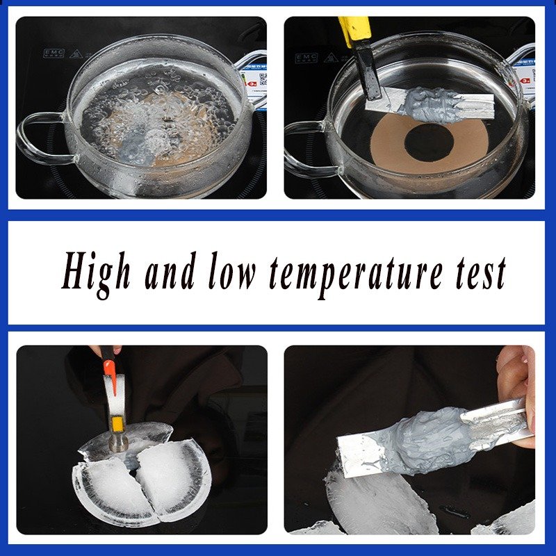 Taffware SW-15 Lem Besi AB Epoxy Resin 100g Industrial Repair Glue Multifungsi untuk Reparasi Besi Baja Aluminium Tembaga dan Keramik Tahan Panas -40°C sampai 150°C Anti Air Tahan Lembap dengan Rasio Campuran 1:1 untuk Perbaikan Berbagai Material - Gambar 6