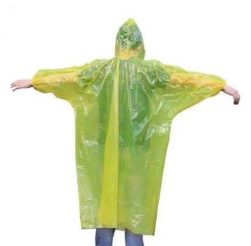 Ponco Jas Hujan Kresek Darurat Sekali Pakai Tebal Ringan Praktis Anti Air Raincoat untuk Motor Ojek Online Traveling Camping Outdoor Ukuran 60 x 80 x 140 cm Mudah Dilipat dan Disimpan di Tas atau Jok Motor untuk Persiapan Saat Hujan - Gambar 3