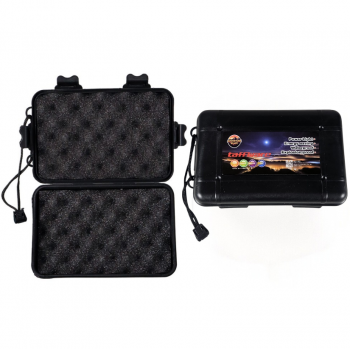 Taffware FN10 Box Penyimpanan Senter LED Plastik dengan Busa Pelindung Ukuran 18 x 11.5 x 4.7 cm dan 4 Pengunci Kotak Organizer Portable untuk Senter Mini Aksesori Elektronik Perkakas Kecil dan Perlengkapan Harian - Gambar 3